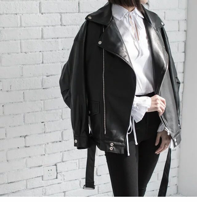 Leather Jacket Student Motorcycle