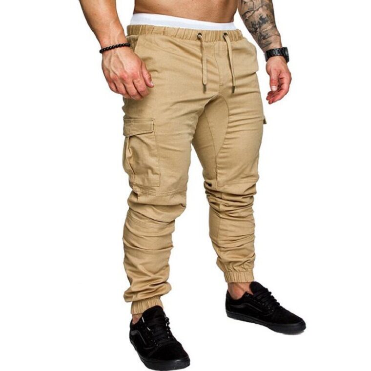 Men's Woven Fabric Casual Pants Drawstring