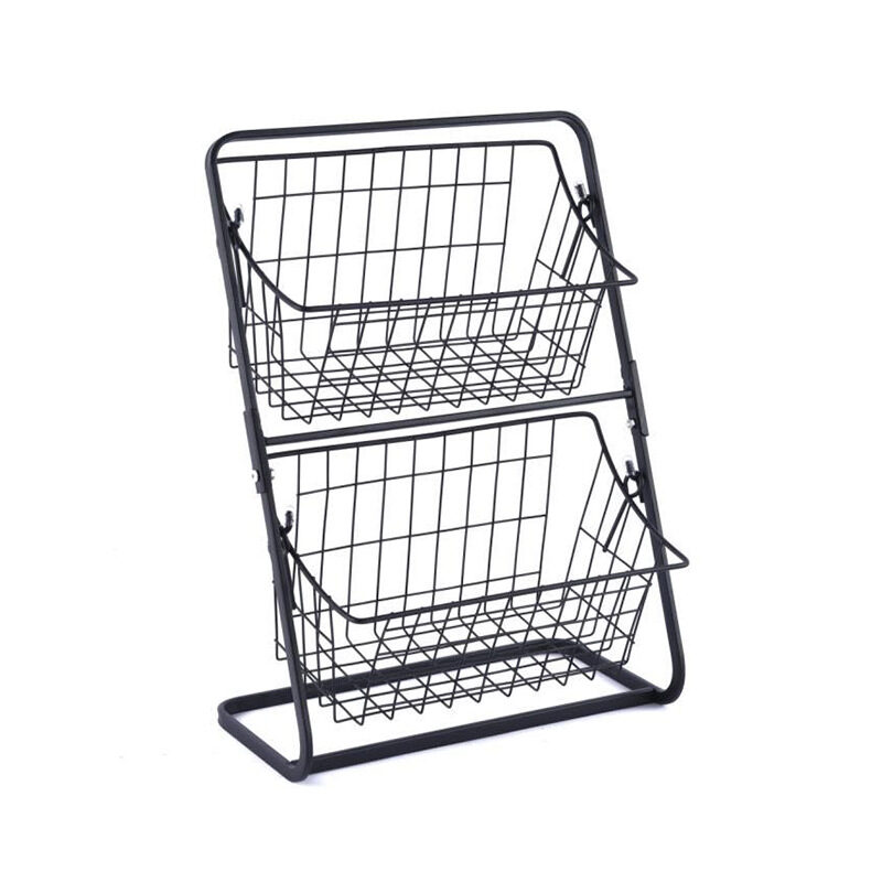 Stainless Steel Countertops Multilayer Spice Rack Fruit Kitchen