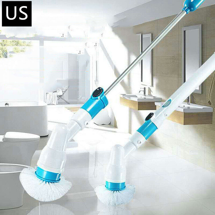 Wireless Rechargeable Electric Cleaning Brush Long Handle Automatically
