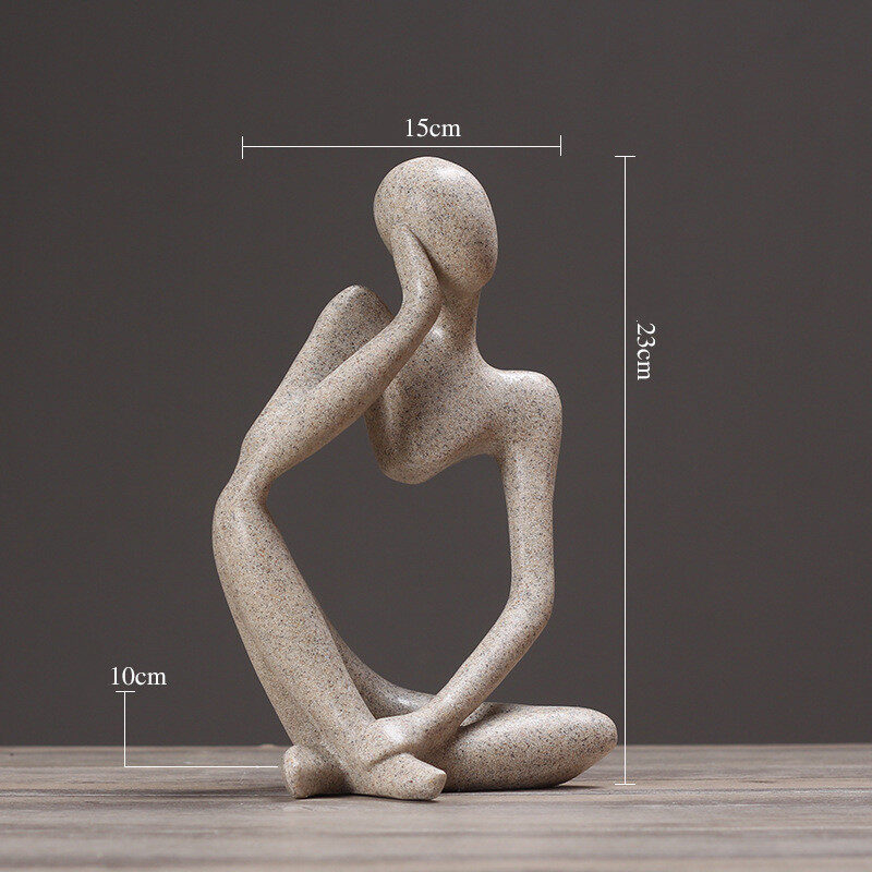 Creative Abstract Character Jane Ou Thinker Ornaments Living