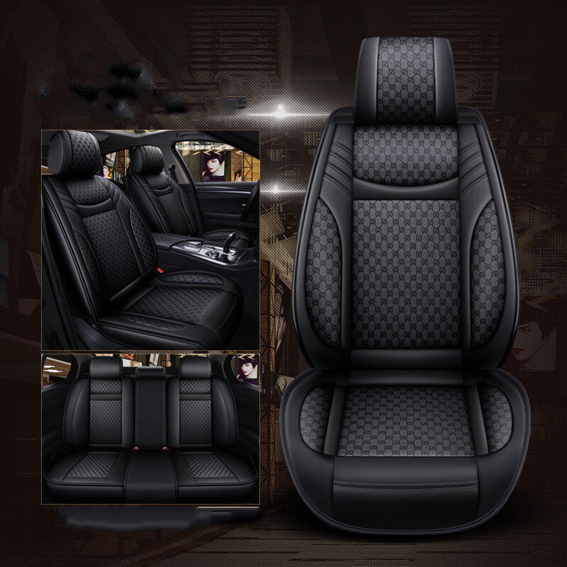 Linen Car Seat Cover Four-Season Universal