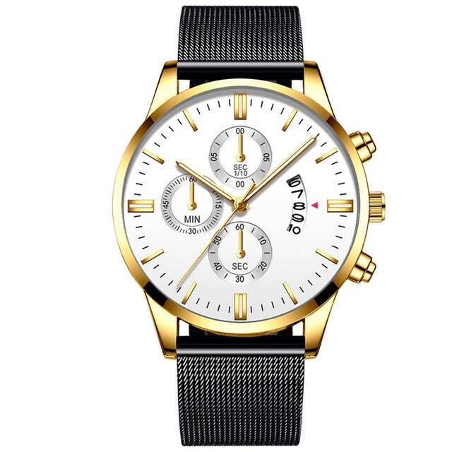 Mens Business Luxury Watches For Men Mesh Band
