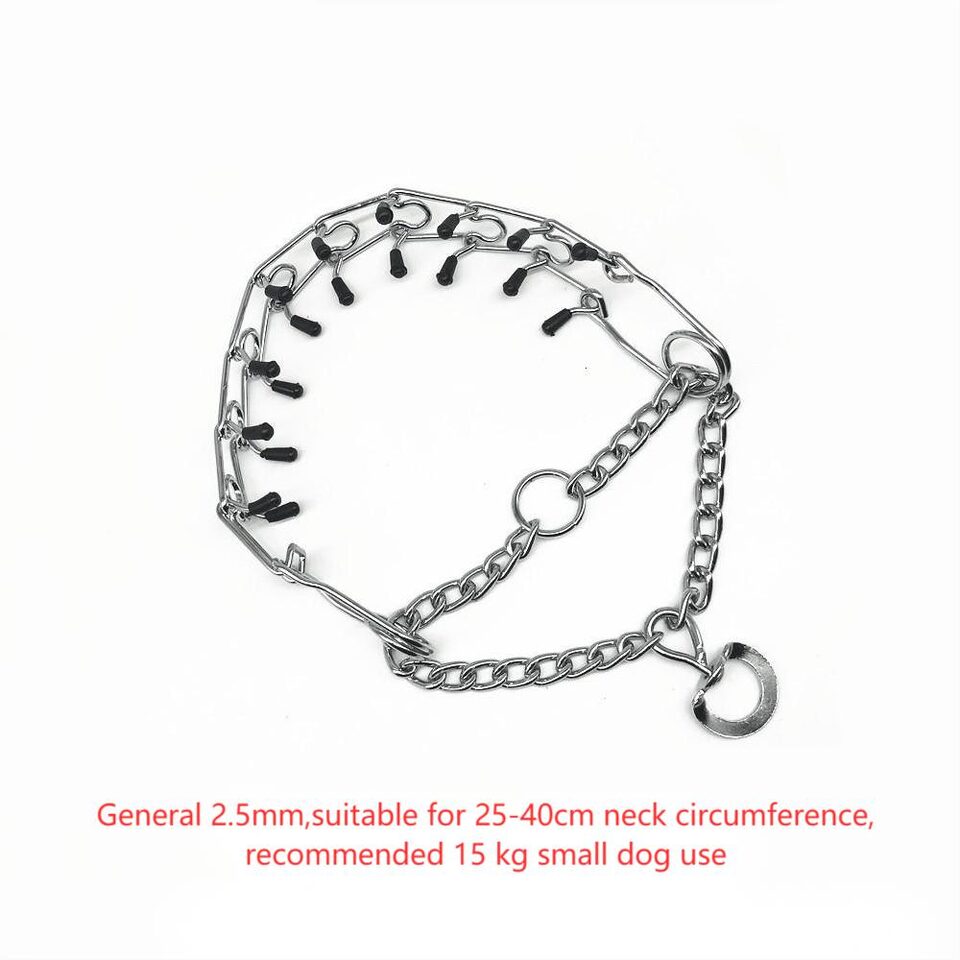 Chrome Plated Pinch Dog Collar Proong Dogs Training