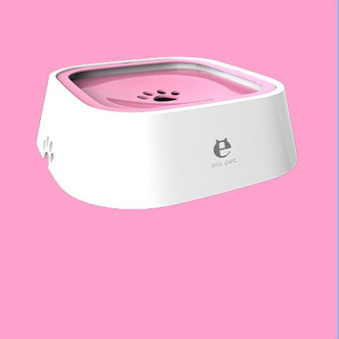 1.5L Cat Dog Water Bowl Carried Floating Anti-Overflow