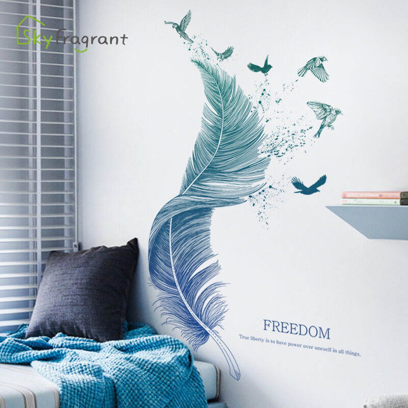 Bedroom Decoration Wall Light Luxury Stickers