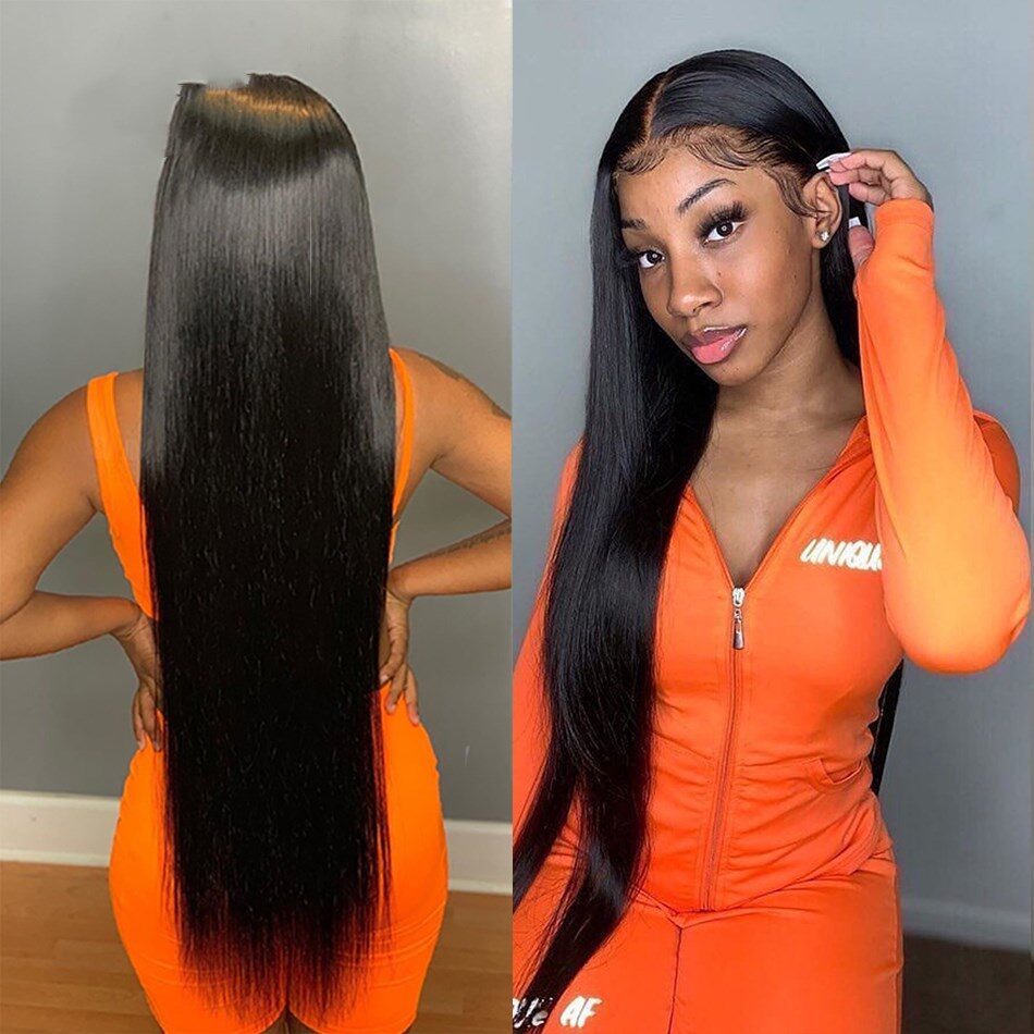 European And American Long Straight Hair Chemical Fiber