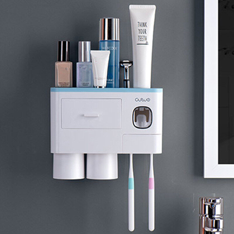 Toothbrush Rack Brush Bathroom Punch-Free Magnetic Holder