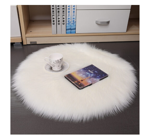 Hair Plush Carpet Floor Mats Household Wool Round
