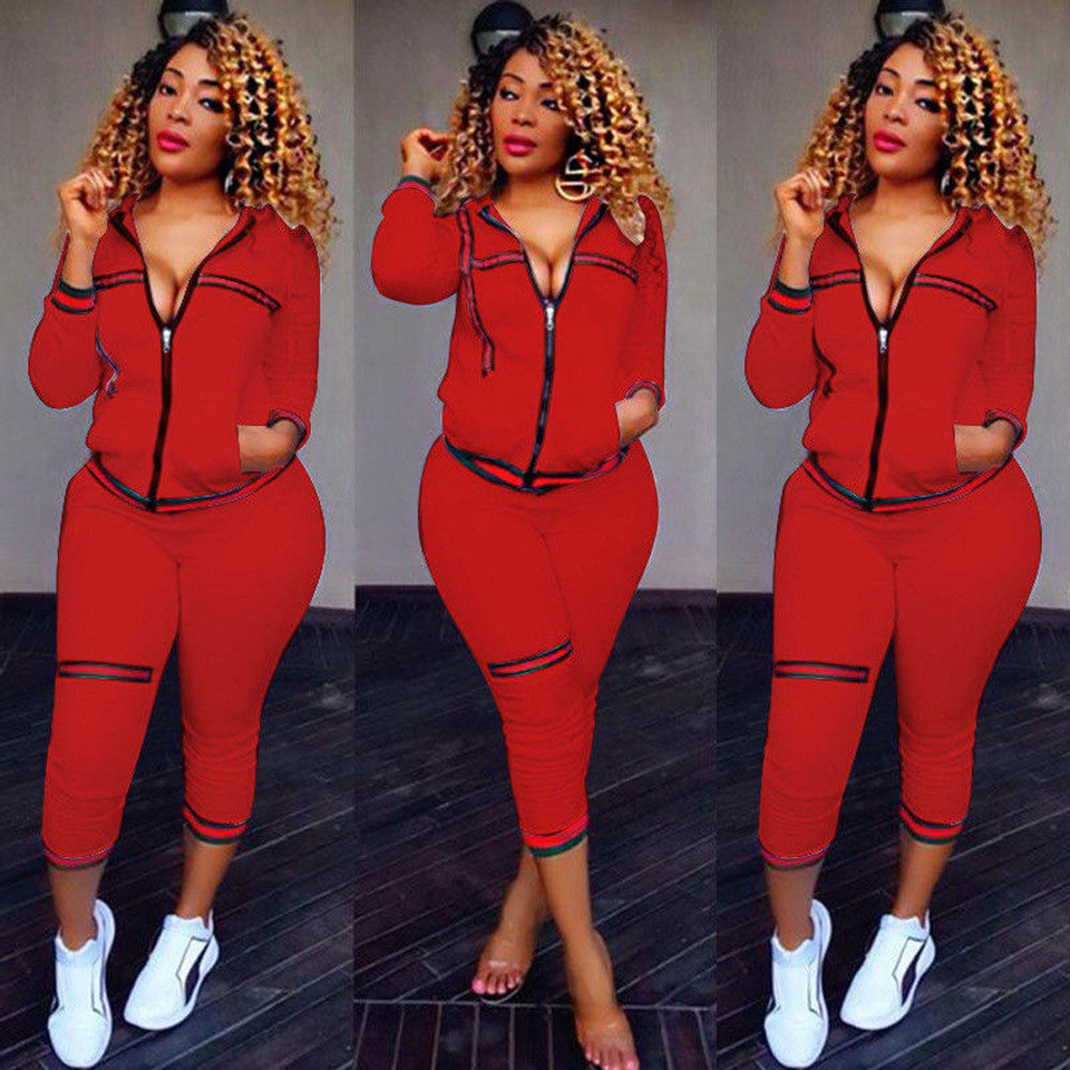 And High Waist Bandage Pants Women Outfits Autumn