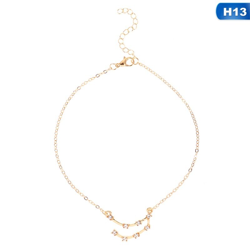 12 Constellation Charm Foot Jewelry