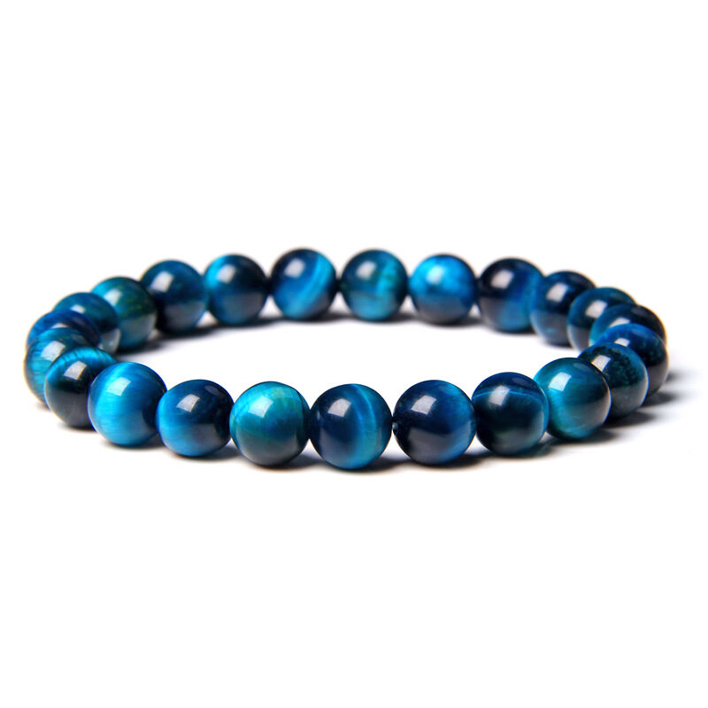 Tiger Eye Stone Bracelet Single Circle Lapis Lazuli