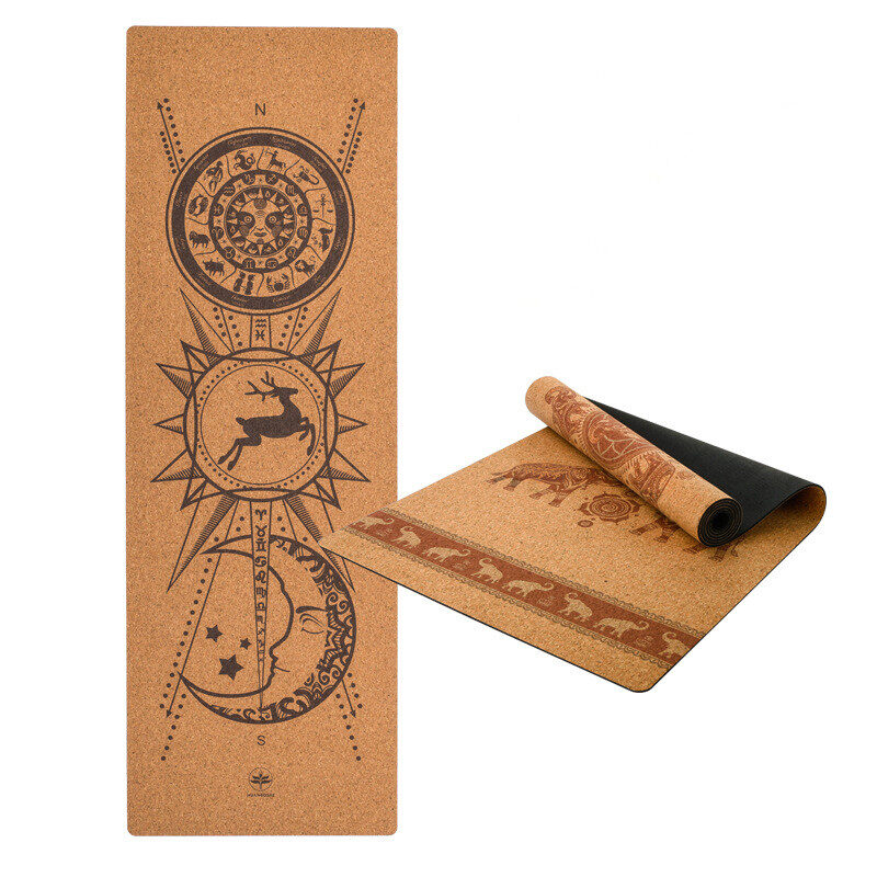 Natural Rubber Yoga Mat Cork