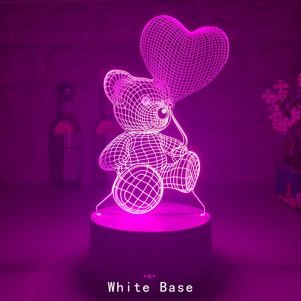 3D Lamp Acrylic USB LED Night Lights Neon