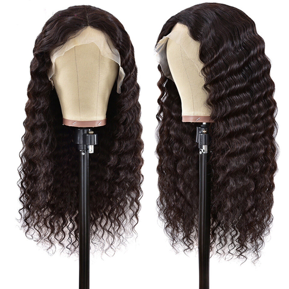 T-Shaped Headgear Lace T Part Wig Hair-Stitched