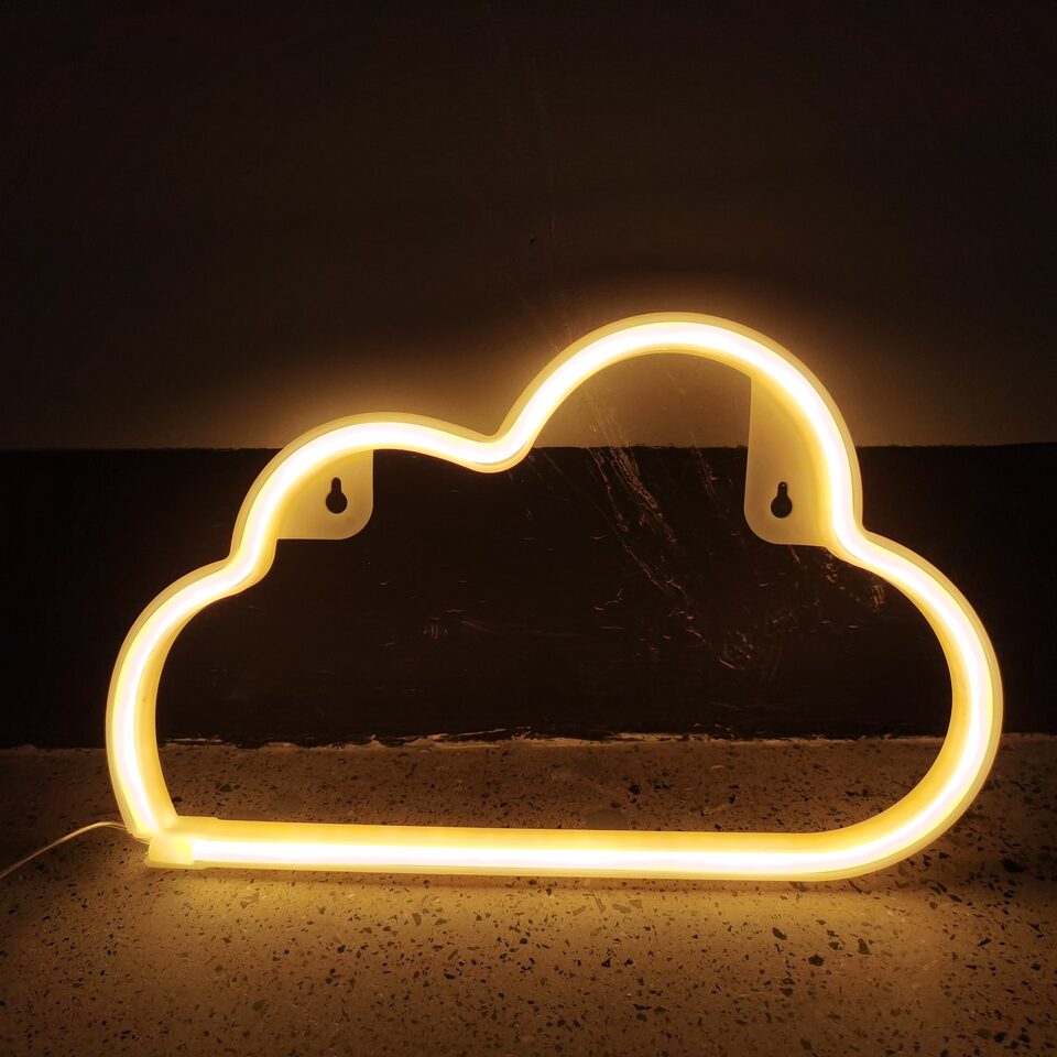 Clouds Neon Shape Light Night Decoration Wall Hanging
