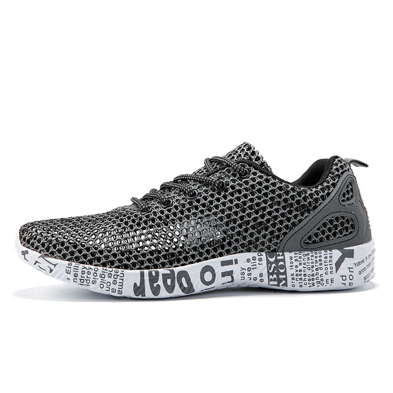 Casual Men's Shoes Breathable Sneakers Match Hollow Lace
