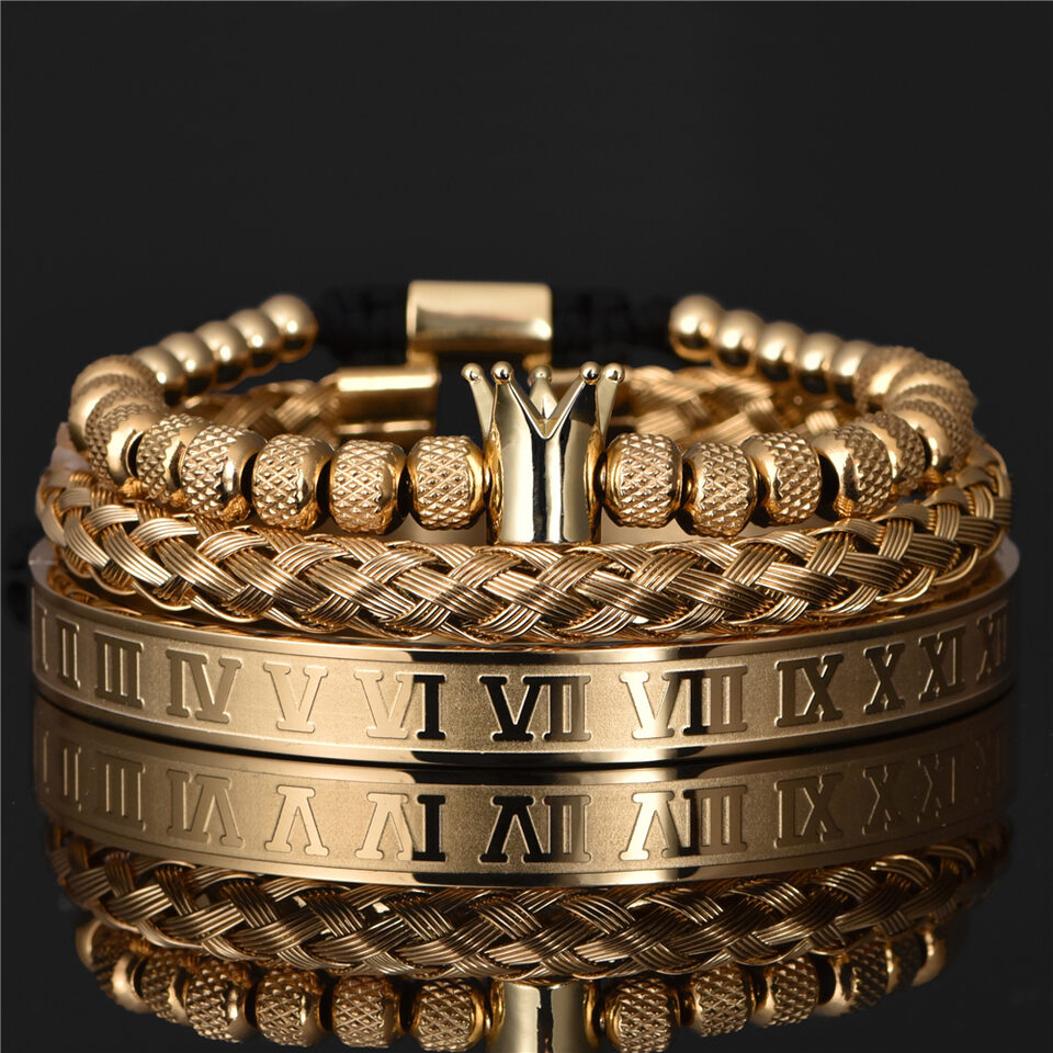 Original Design Crown 3-Piece Men's and Women's Bead
