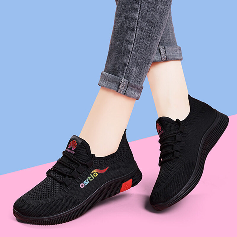 Ladies Flying Weaving Women's Shoes Spring New Casual