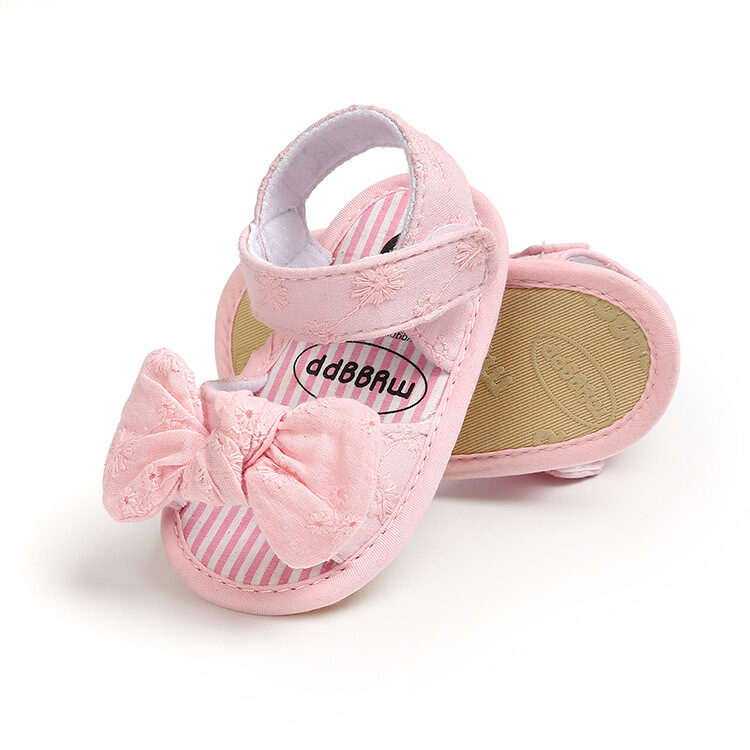 Summer Bowtie Baby Shoes Through