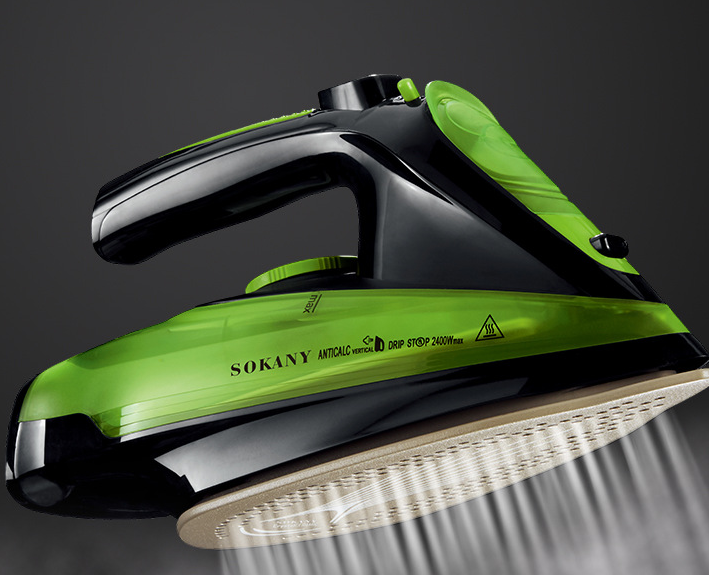 Steam Iron 5 Speed Adjust Cordless Charging Portable