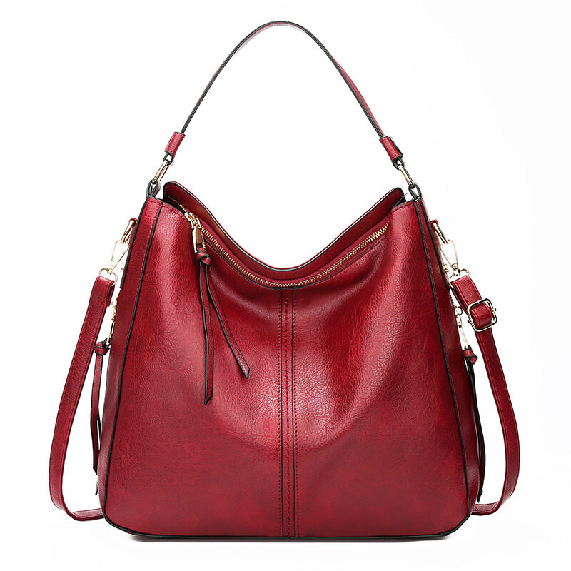 Hobos Zipper Bucket Bags With Adjustable Shoulder-strap Handbags