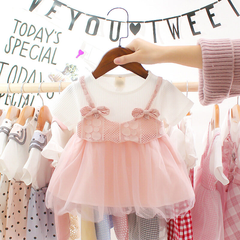 Summer Cute Cartoon Baby Princess Birthday Party Mesh