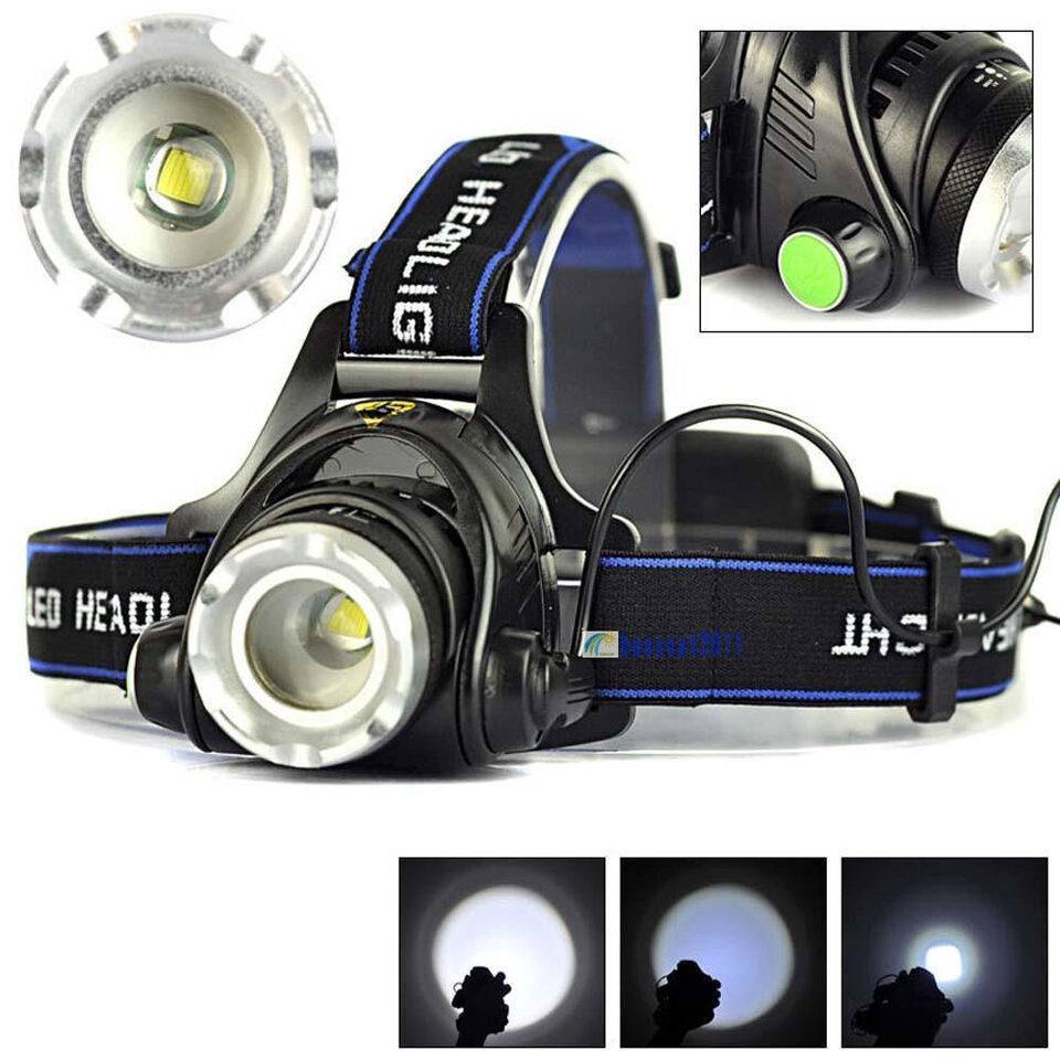 Adjust Telescopic Fishing Strong Light Zoom Headlight Outdoor