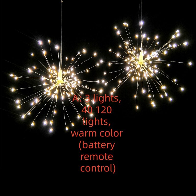 New Solar Firework Light Led Explosion Room Starry