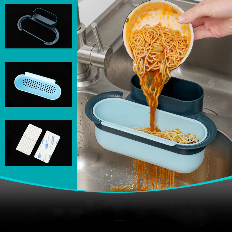 Kitchen Sink Drain Basket Waste Wet Garbage Residue