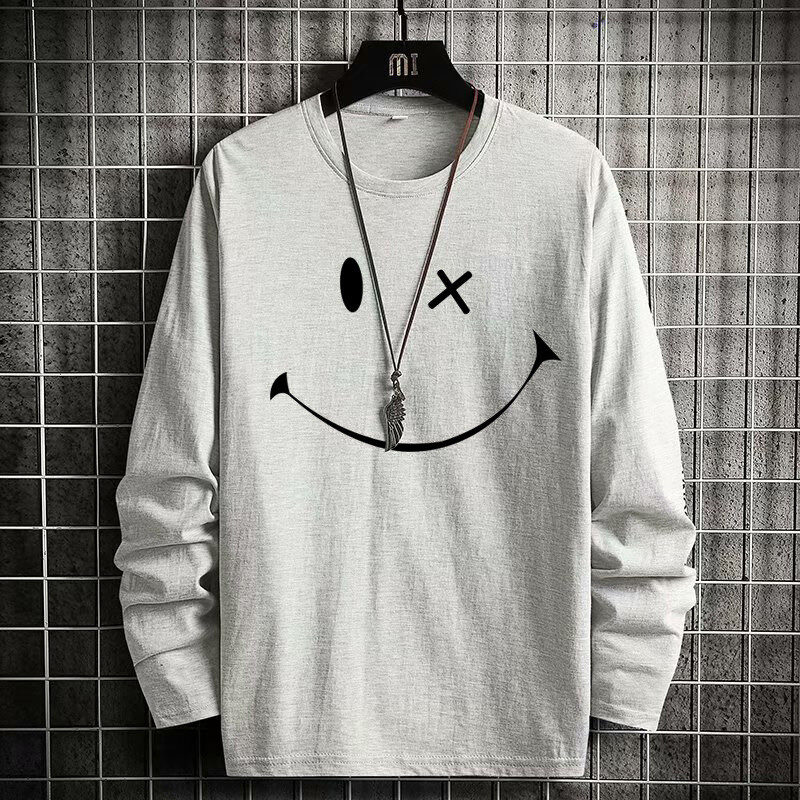 Fashion Loose Clothes Round Neck T-shirt Autumn
