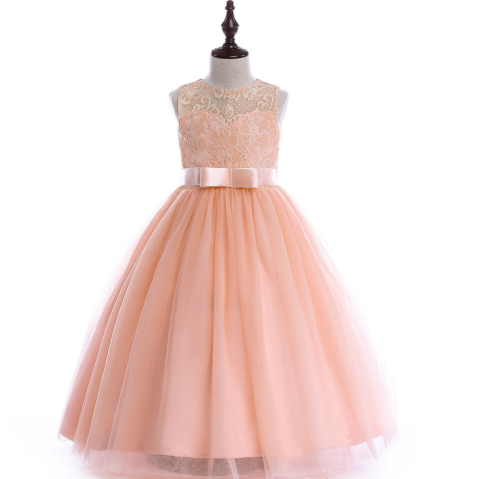 Big Kids Wedding Dress Girls Pettiskirt Lace Costumes