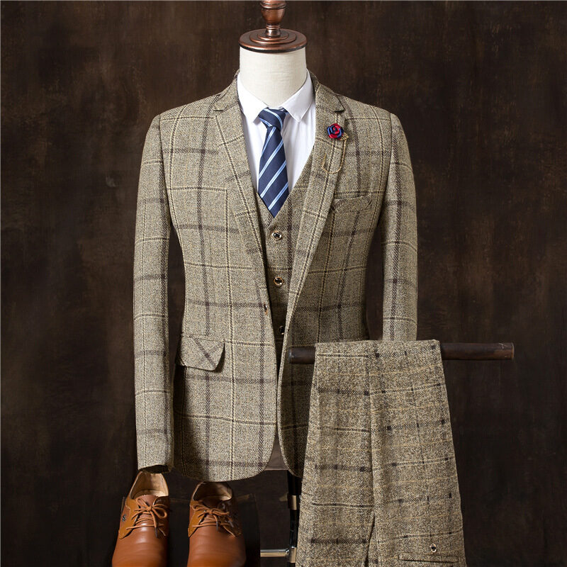Men 3 Pieces Suit Set Wedding Suits Groom