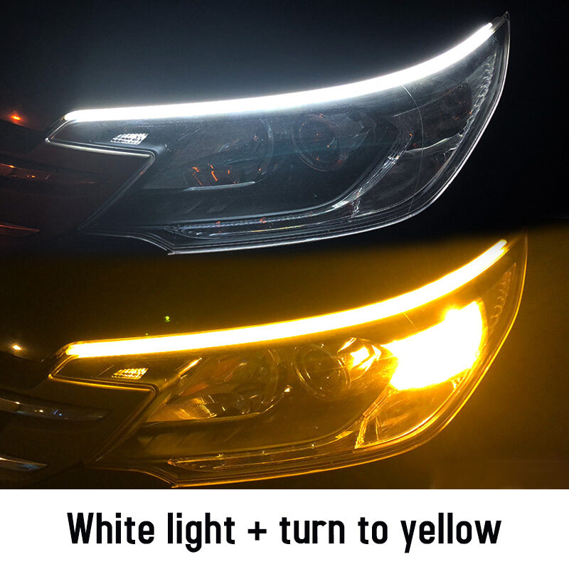 Led DRL Car Daytime Running Lights Flexible Waterproof