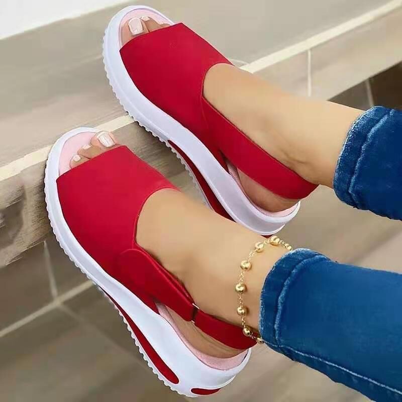Velcro Casual Summer Women Sandals Fish Mouth