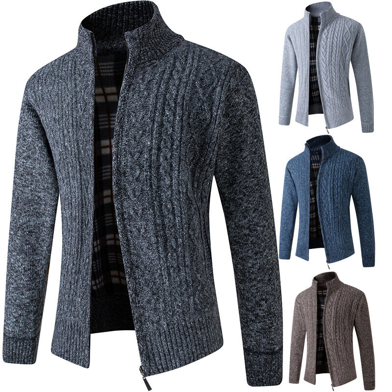 Autumn And Winter Middle-aged Men Plus Velvet Thick