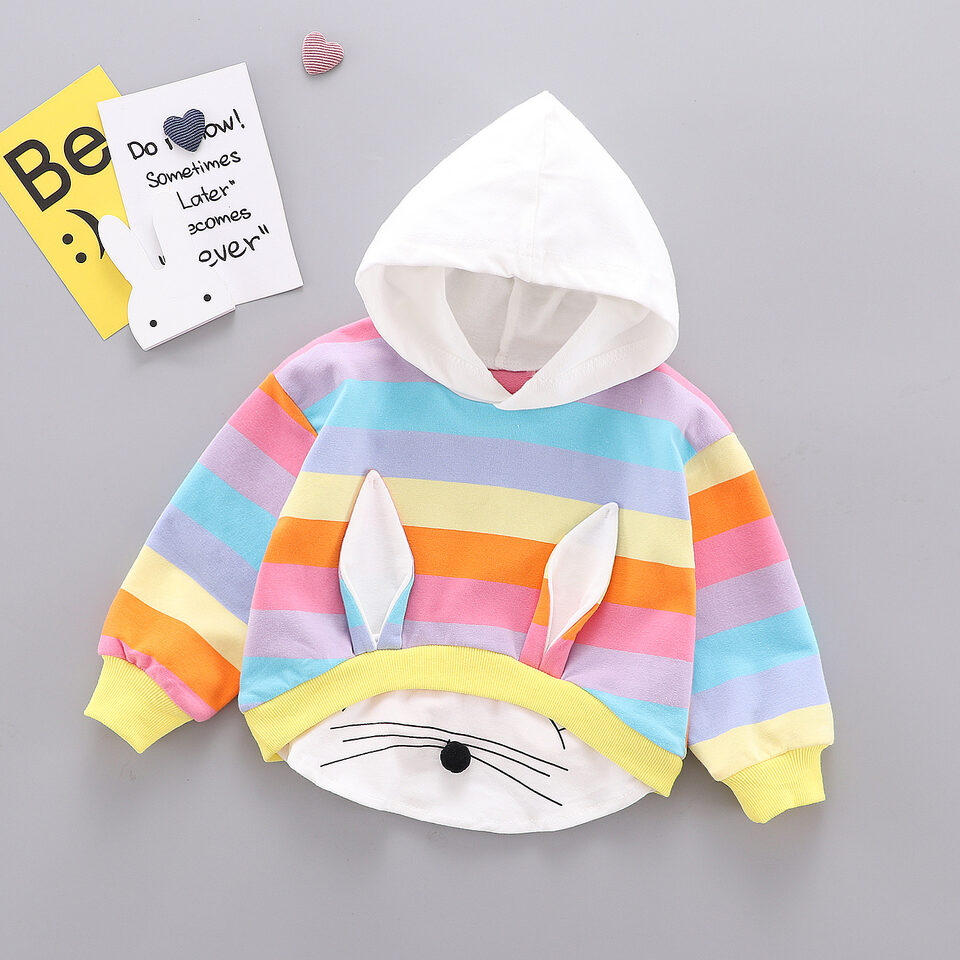 Baby Girl Long-Sleeved T-Shirt Children's Clothing Long-Distance Ear