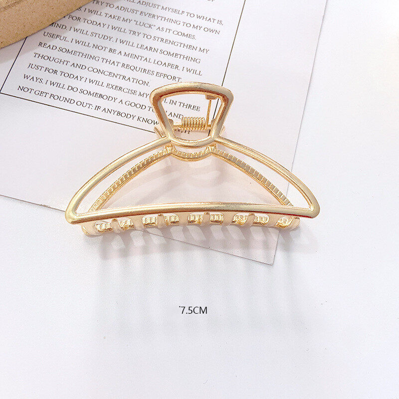 Korean Pearl Hair Clip Female Metal Large Tassel