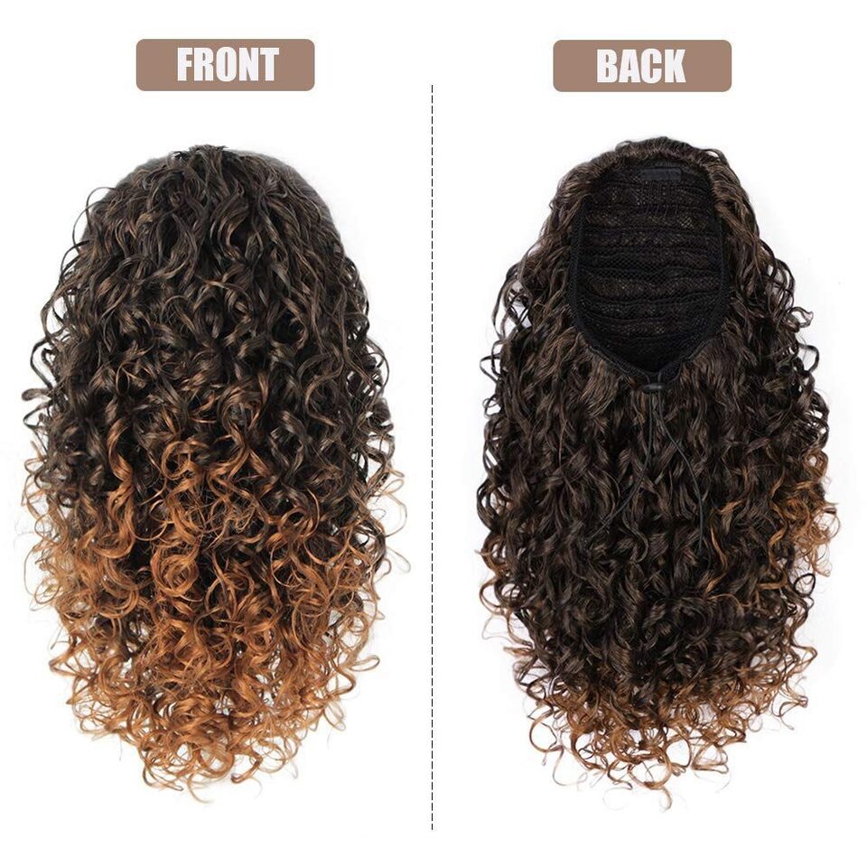 Wig Ponytail Female African Small Curls
