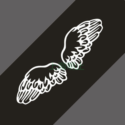 Car Reflective Stickers Personality Angel Wings Rear C