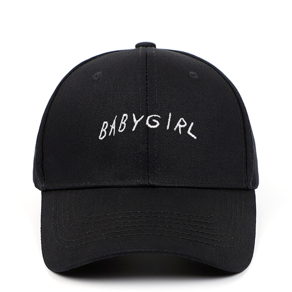 Babygirl Letter Embroidered Baseball Cap Spring Outdoor Sports