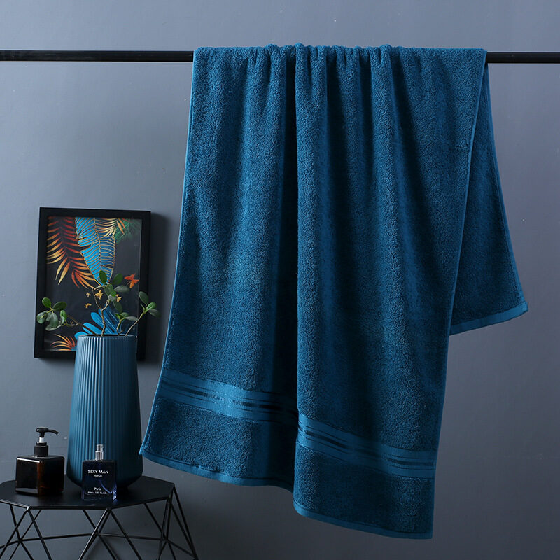 Pure Color Thick Cotton Bath Towel Set Increased