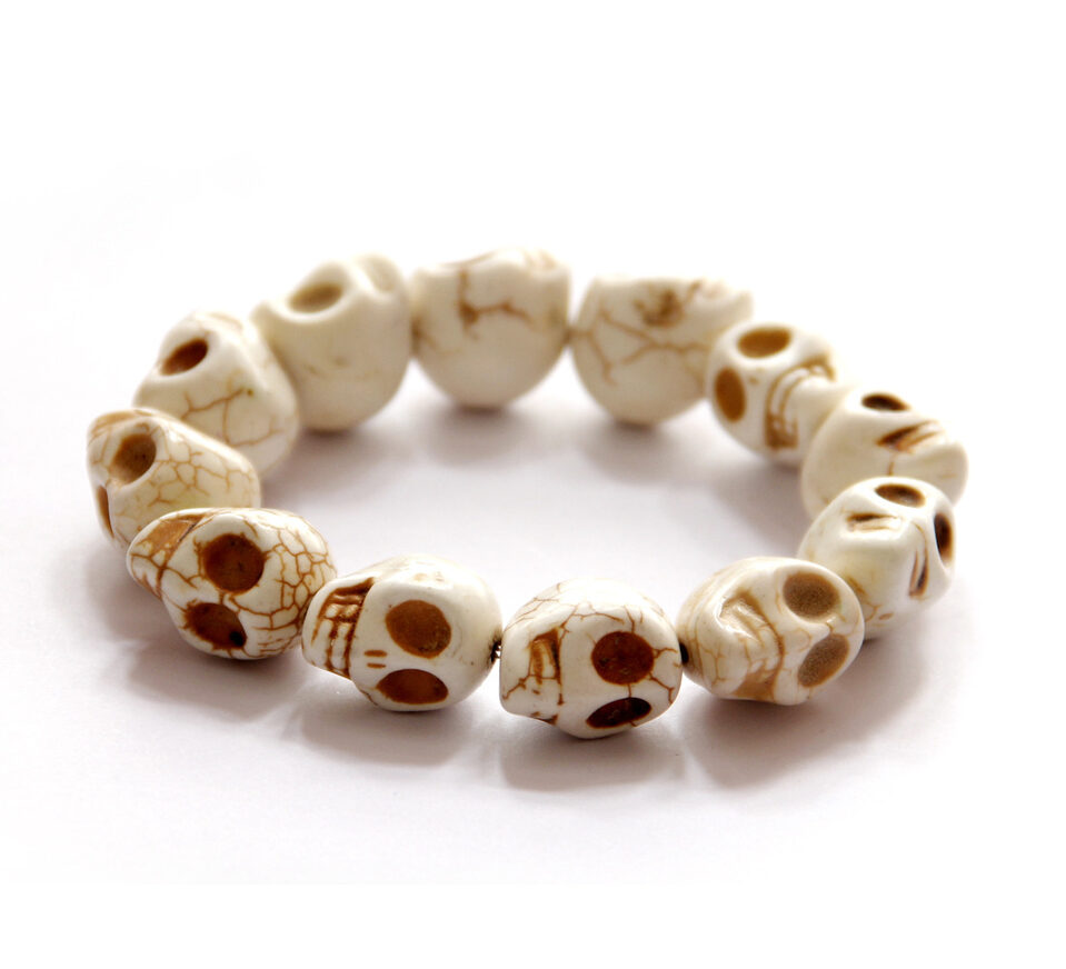 Jewelry Bracelet Synthetic Turquoise Skull