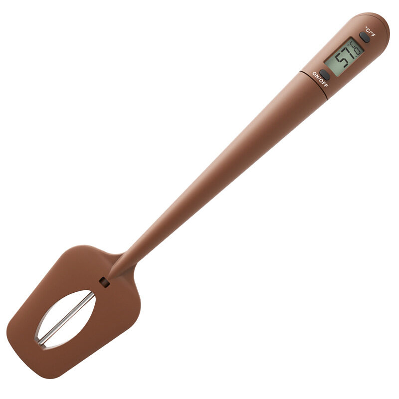 Digital Cooking Thermometer Double Use Silicone Scraper Spatula