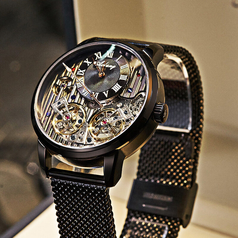 Watch Double Tourbillon Automatic Mechanical Men's