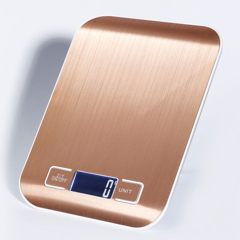 Rechargeable Flat Stainless Steel Kitchen Scale Electronic Small