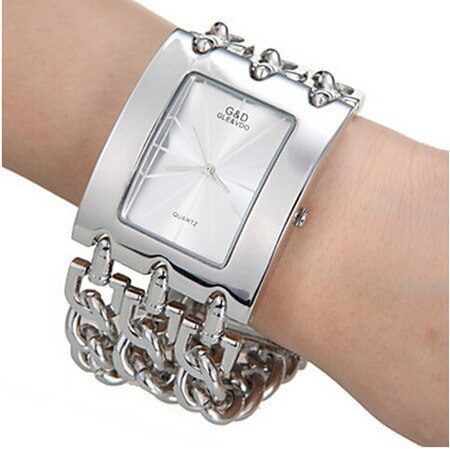Luxury Brand Stainless Steel Strap Analog Womens Quartz