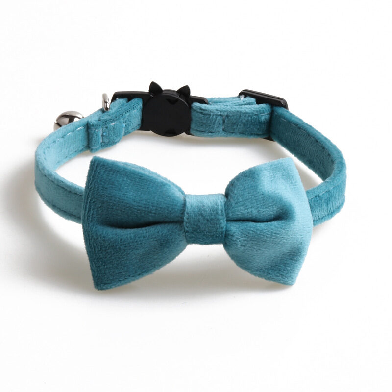Velvet Pet Collars Bowknot Dog