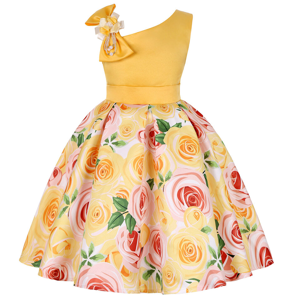 Girls' Dresses Princess Digital Print Children's