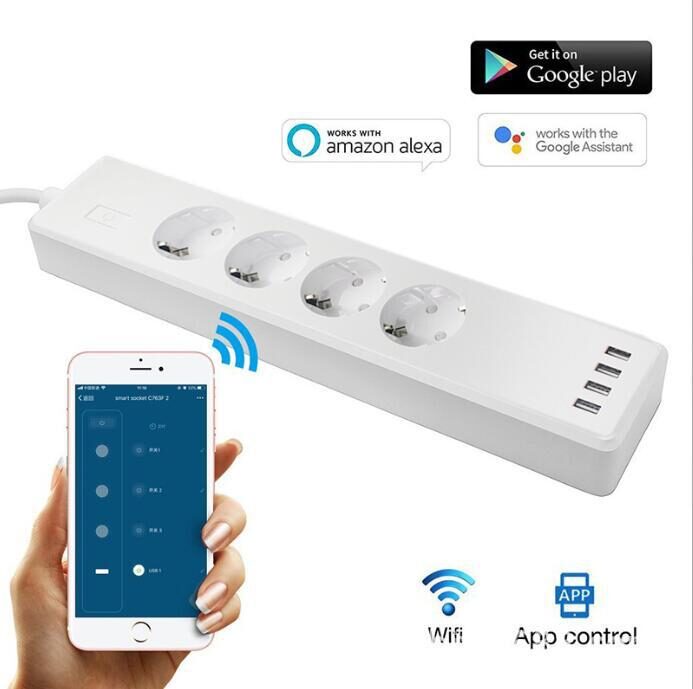 Tuya Smart Power Strip Remote APP Sub-control European